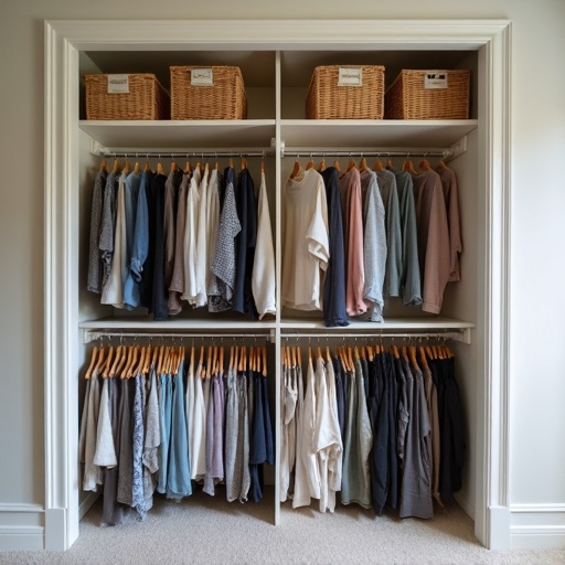 Closet depois da organização