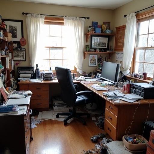 Escritório antes da organização